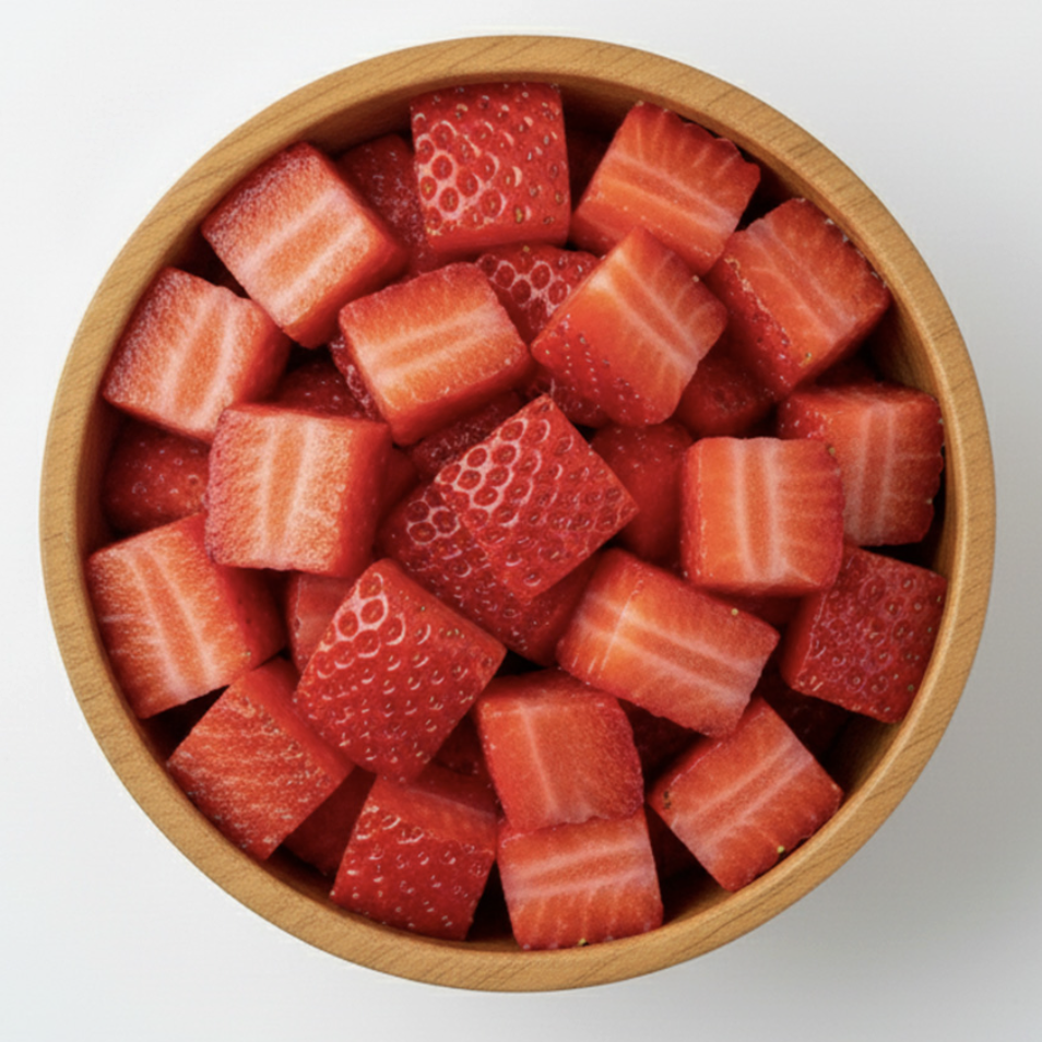 IQF Diced Frozen Strawberry from Egypt