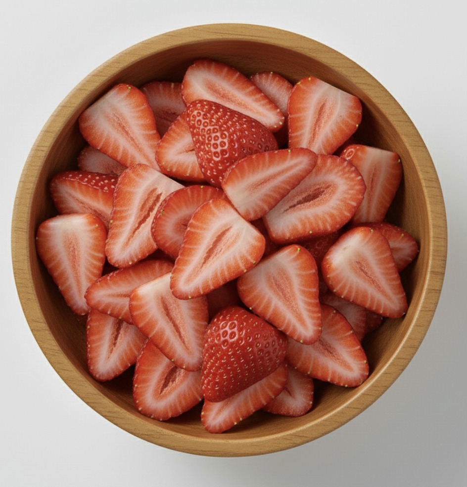 IQF Sliced Frozen Strawberry from Egypt