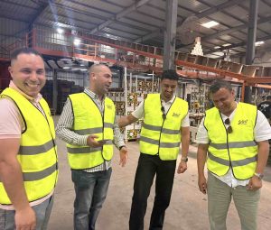 International buyer visiting Egyptian lemon packing house during export operations